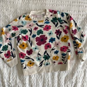 Hanna Andersson Girls Flower Sweatshirt